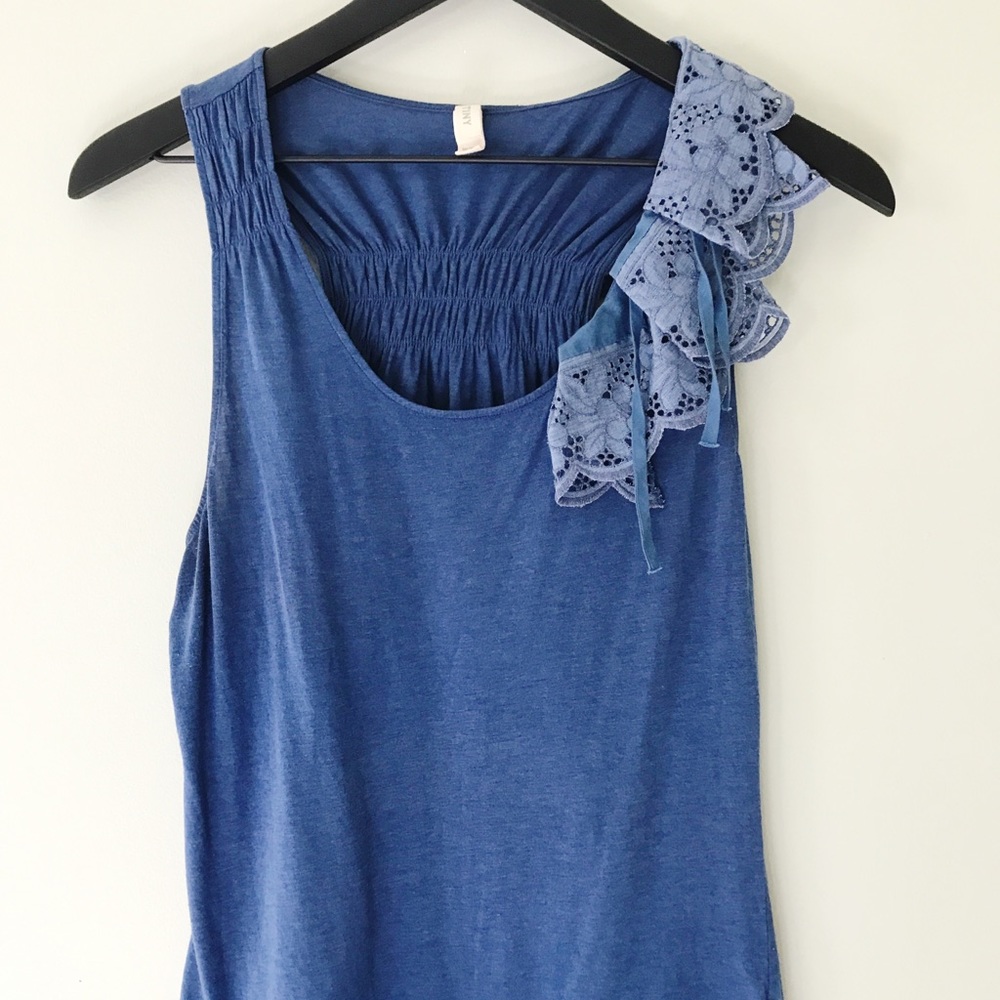 sale Anthropologie - Tiny Blue Racerback Tank
